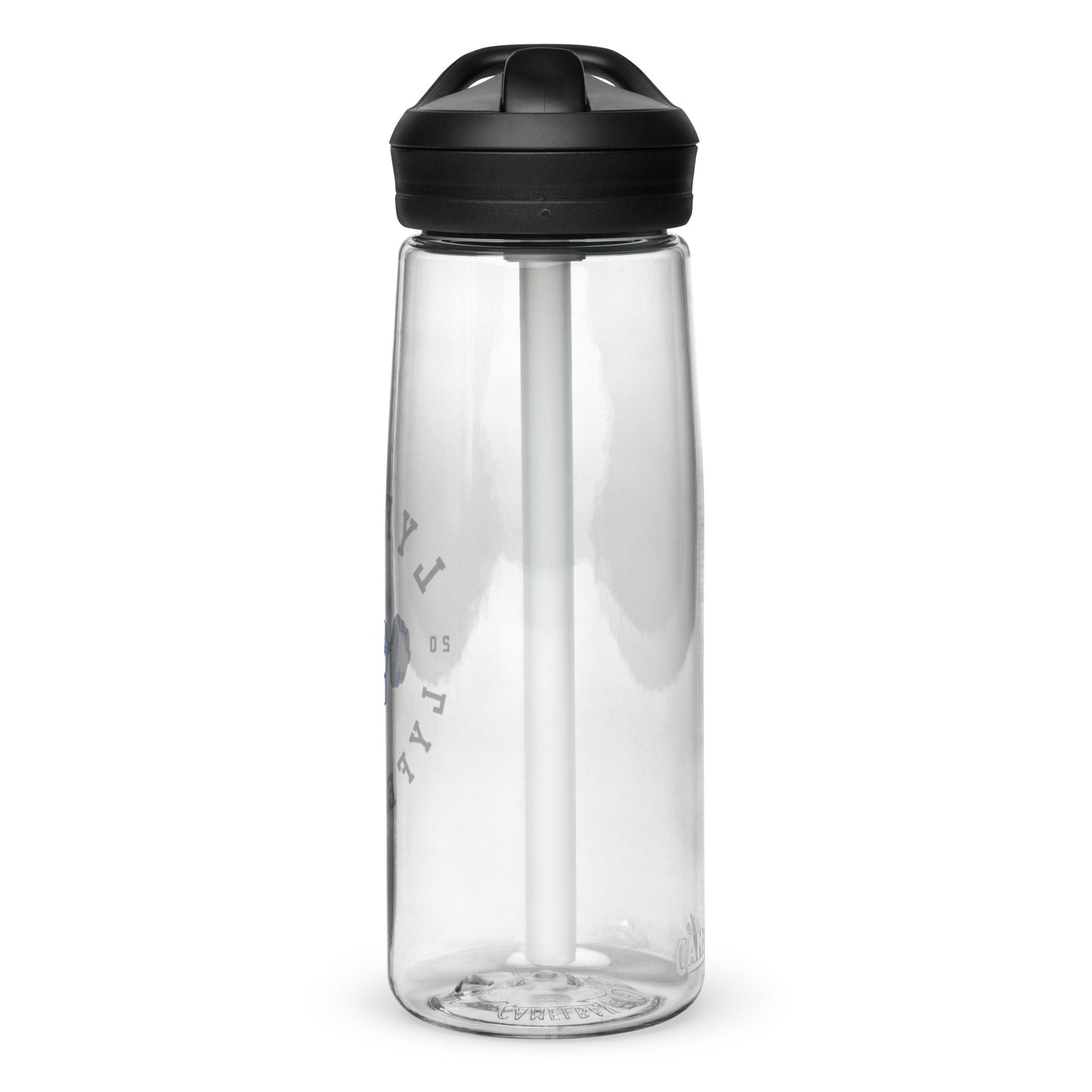 LYFTED LYFESTYLE LOGO BLUE AND WHITE Sports water bottle