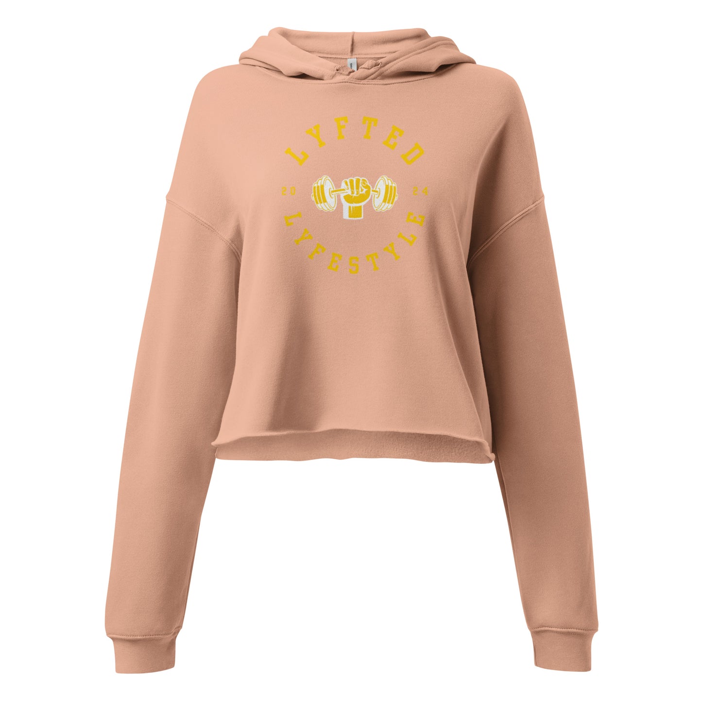 LYFTED LYFESTYLE LOGO GOLD Crop Hoodie