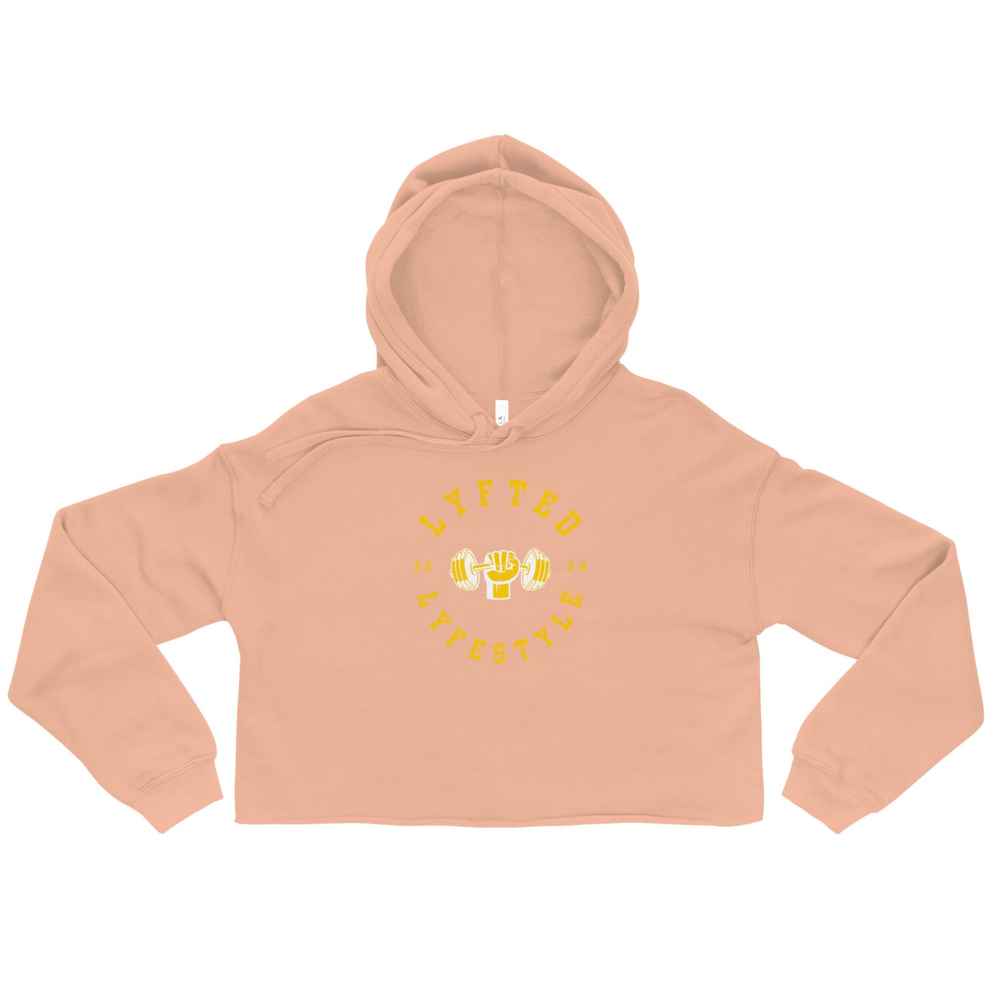 LYFTED LYFESTYLE LOGO GOLD Crop Hoodie