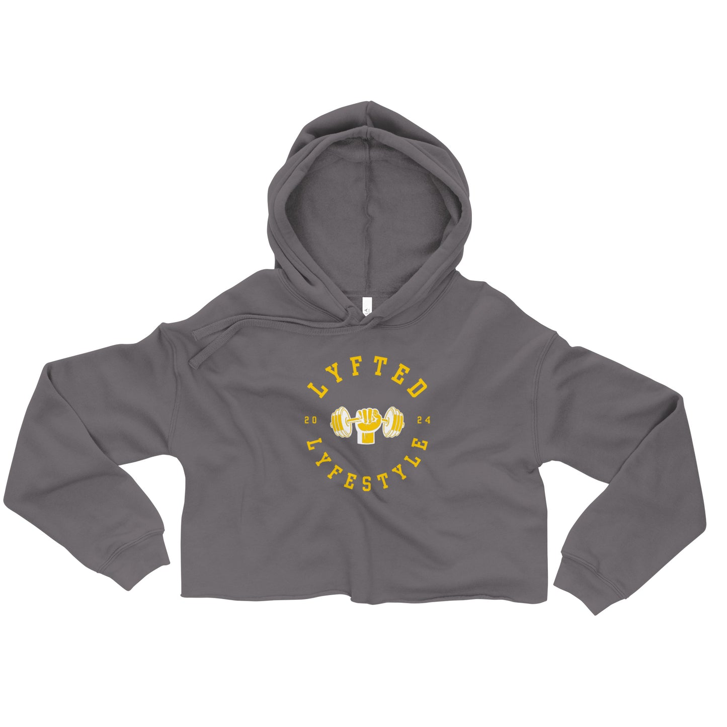 LYFTED LYFESTYLE LOGO GOLD Crop Hoodie