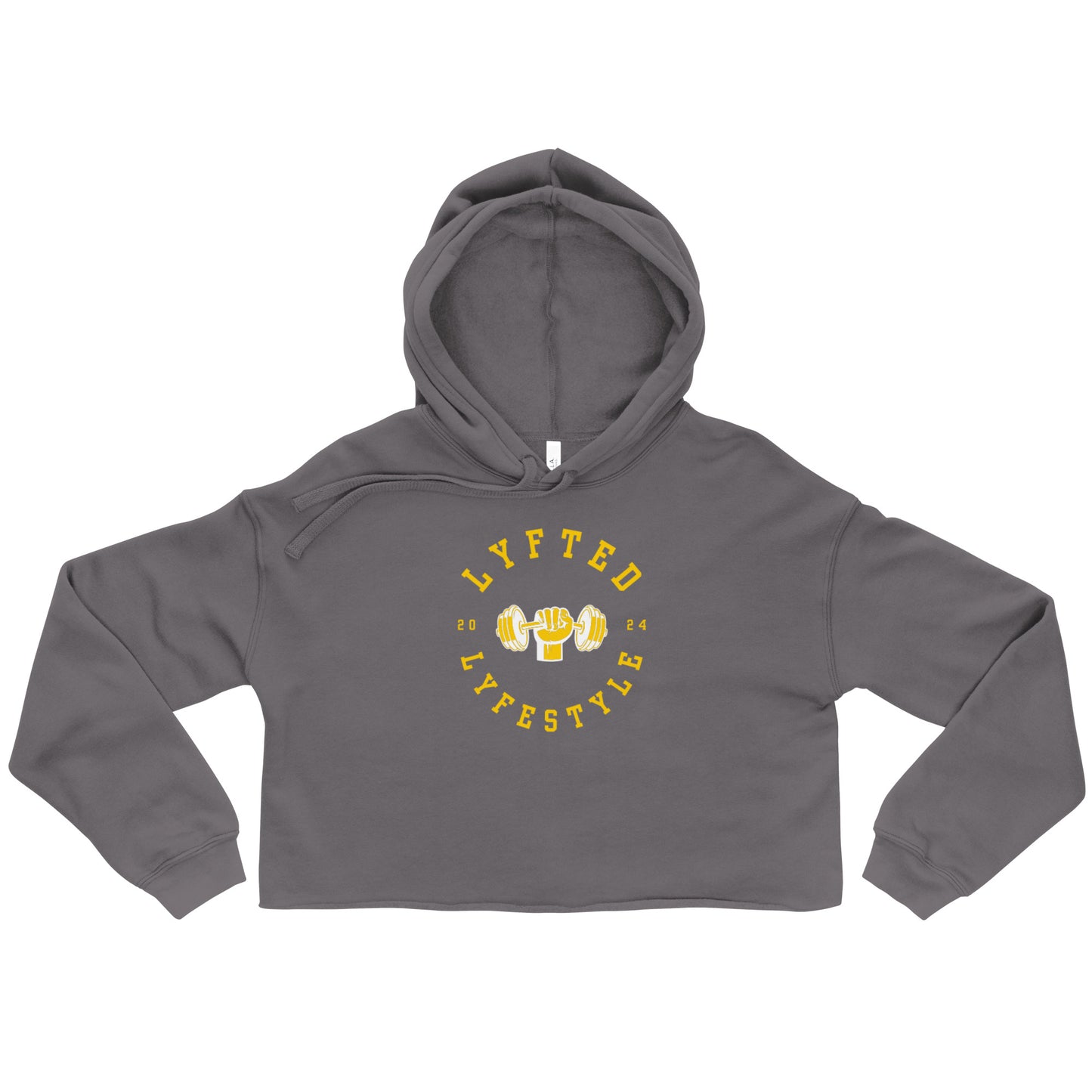 LYFTED LYFESTYLE LOGO GOLD Crop Hoodie