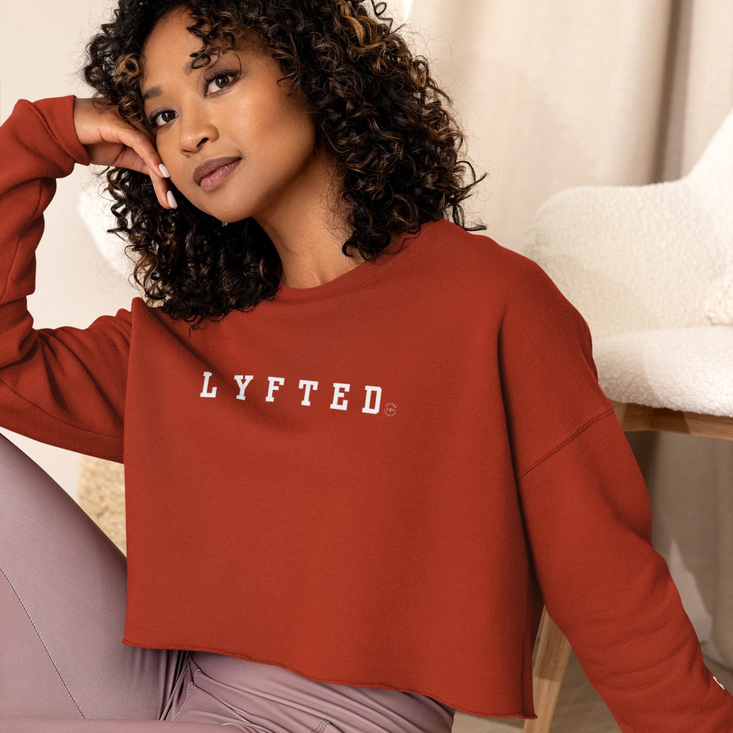 LYFTED LOGO Crop Sweatshirt