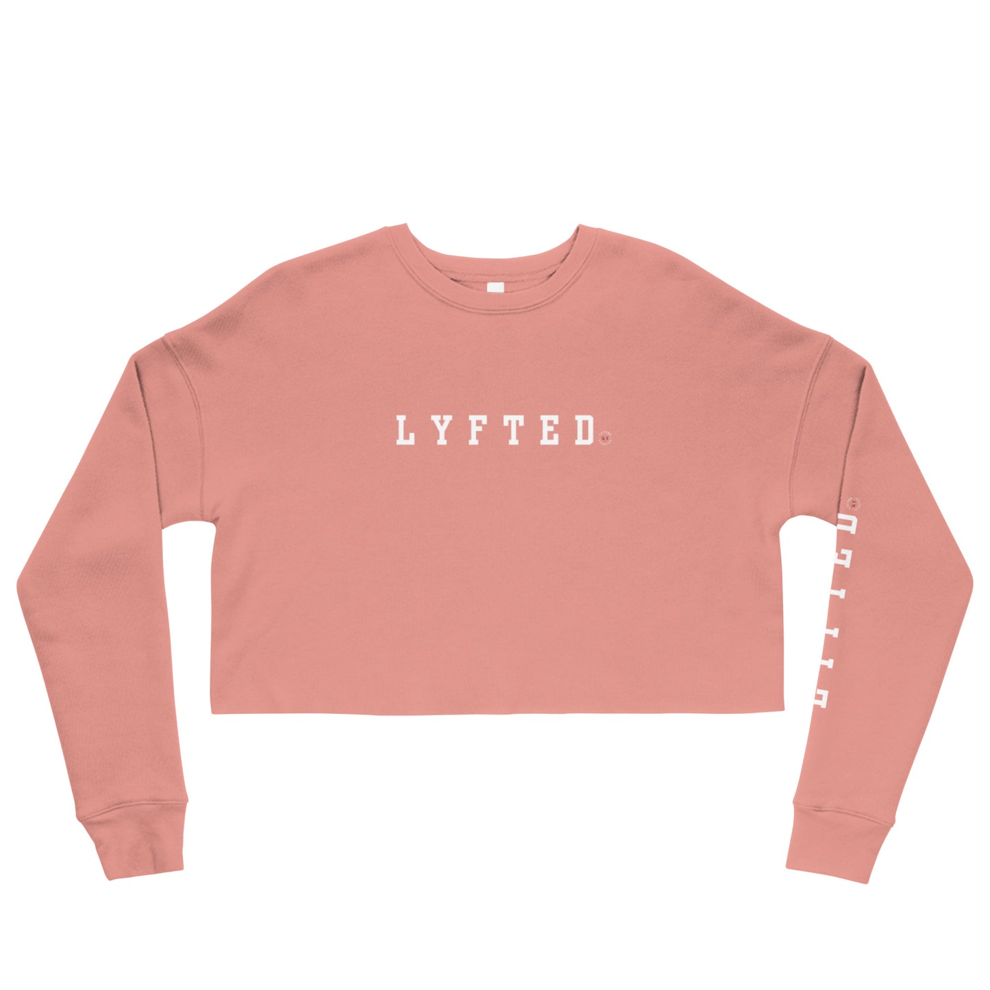 LYFTED LOGO WHITE Crop Sweatshirt