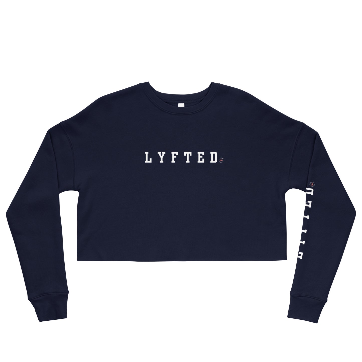 LYFTED LOGO WHITE Crop Sweatshirt